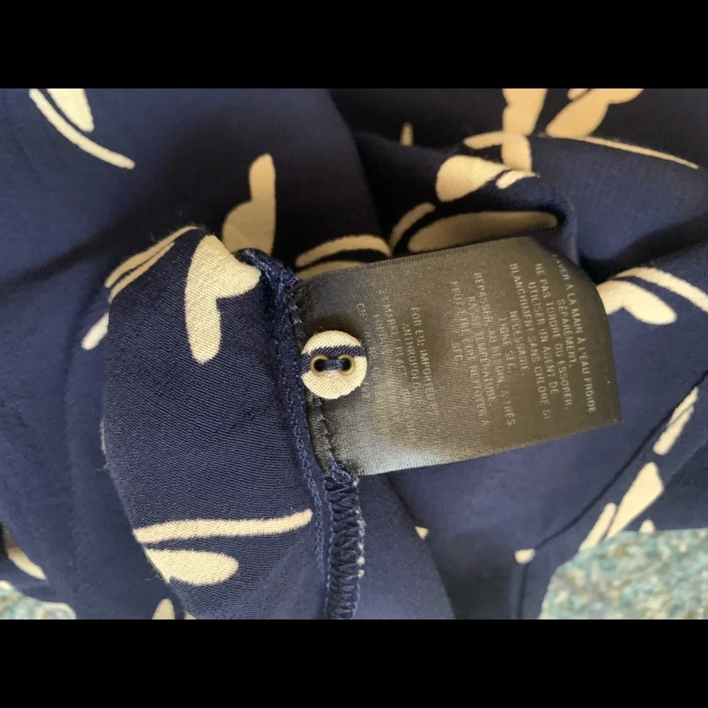 Maeve (Anthropologie) sz 2 Blue and White Dress - Picture 6 of 8